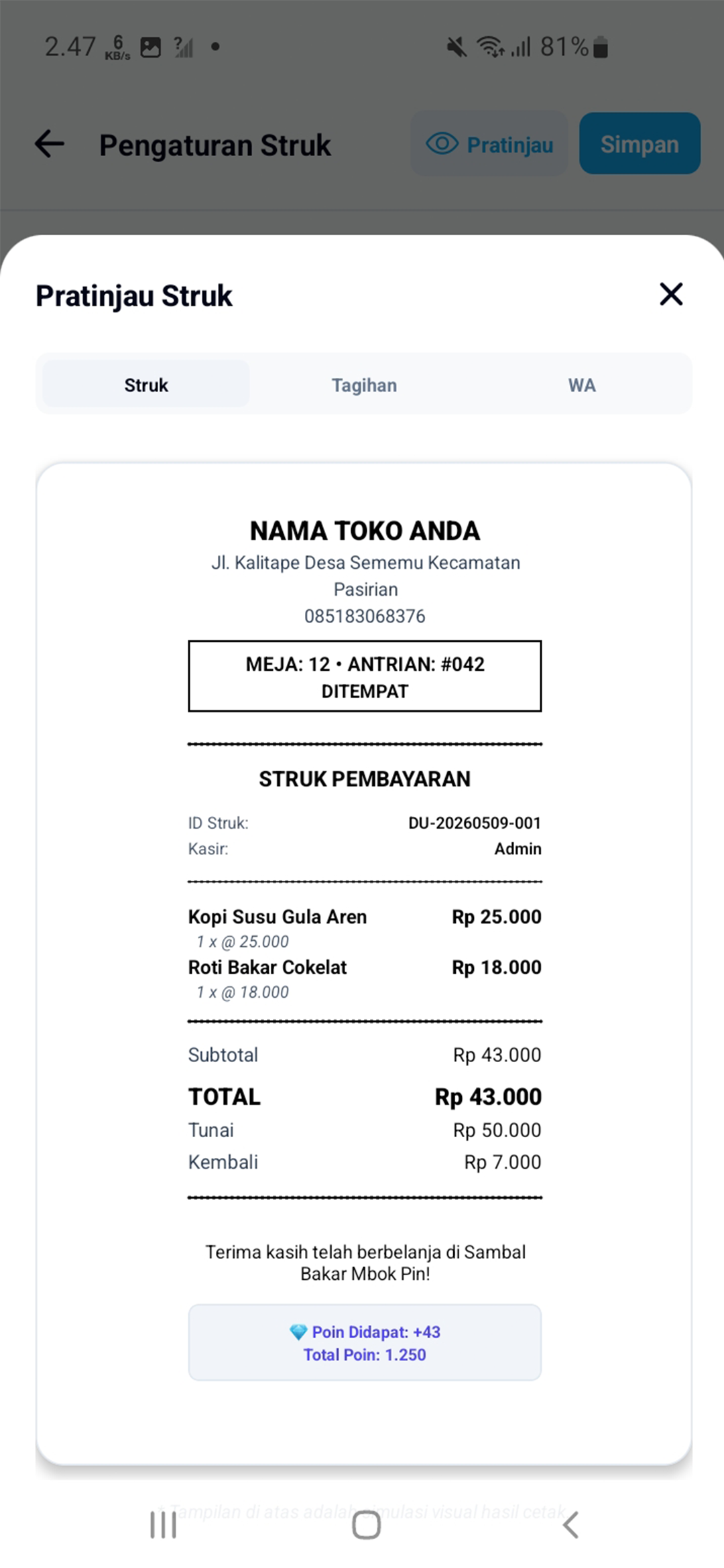 Struk Digital
